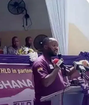 Speaker at the launch of THLD's Autogas conversion centre in Ghana